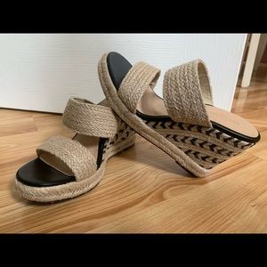 size 6.5, Ann Taylor woven heels